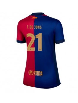 Barcelona Frenkie de Jong #21 Zenski Domaci Dres 2024-25 Kratak Rukavima